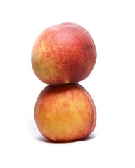 Peach isolated on white
