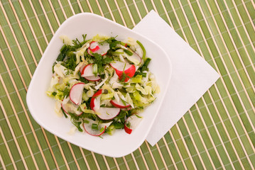 fresh green salad