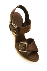 Woman shoes isolated on the white background