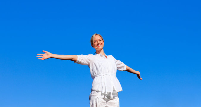 Young  Woman Feeling Free