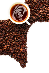 Esspresso coffee abstract