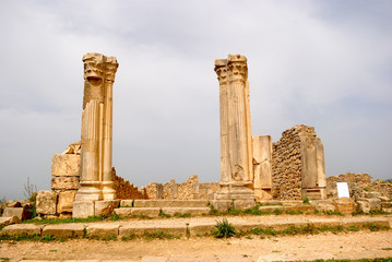 Fototapeta premium The Column House, Volubilis, Morocco