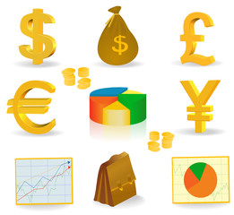 money currency icons