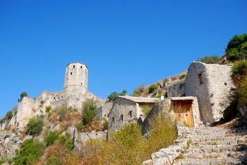 Obraz premium Sahat Kula Fort, Pocitelj, Bosnia-Herzegovina