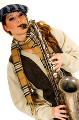 Music performer, saxophone