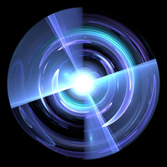 Abstract fractal disc background