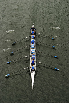Rowing In Crew Races