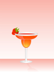 Fruits cocktail with fruits