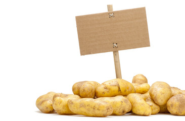 panneau d'information légume bio - pommes de terre