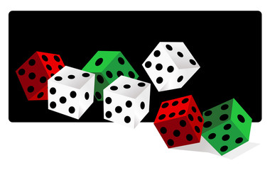 dice vector illustration