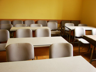 empty classroom