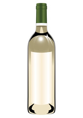 White wine bottle