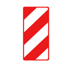 red stripe sign