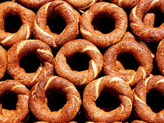Bagels as background