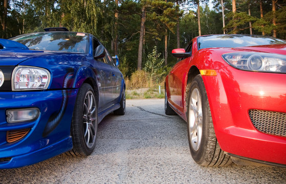Fototapeta two cars