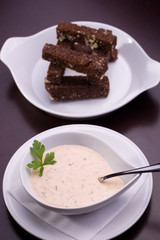 Bavarian mushrooms puree