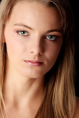 Fototapeta premium Young beautiful woman portrait