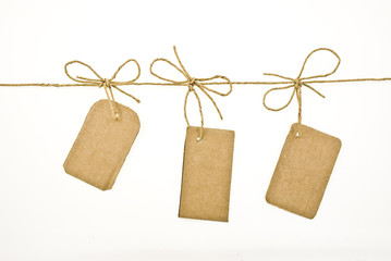 Bows with tags