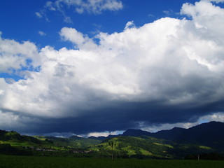 cumulus sur les préalpes