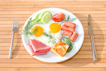 Served breakfast