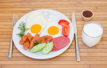 Served breakfast