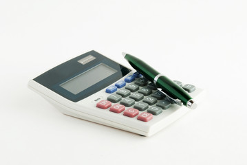 Calculator with pen