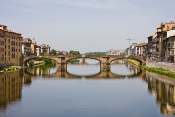 Obraz premium Bridge From Ponte Vecchio