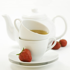 tea time whith strawberry