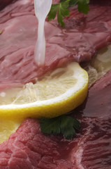 Carne marinata al limone
