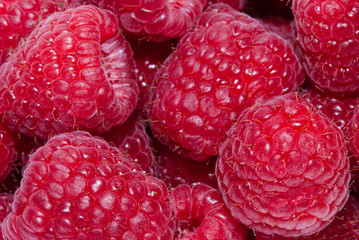 Fresh raspberries. Background