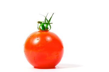 Red Tomato with drops on it