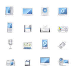 Vecto icon set - Gadget and Media.