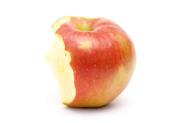 bitten red apple