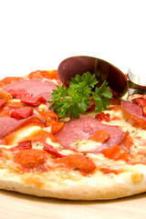 Pizza isolated on white background