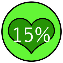 15% Rabatt
