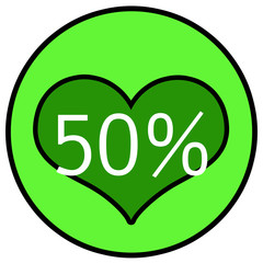 50% Rabatt