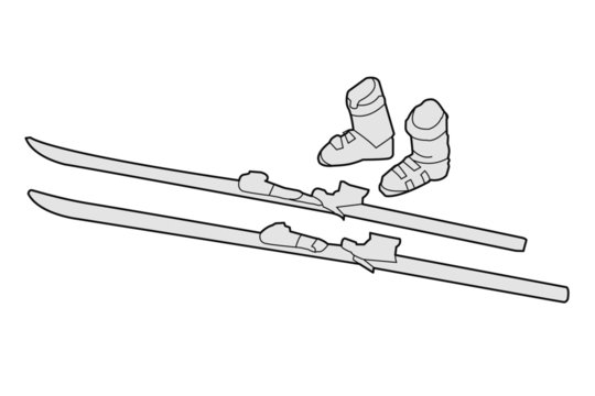 skis