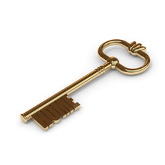 Golden home key