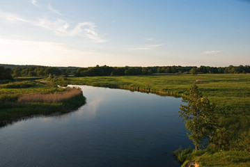 view of the river from a cliff