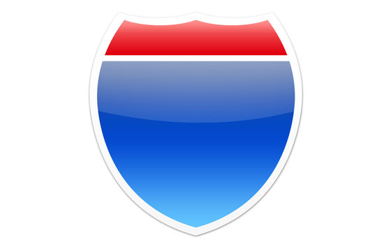Schild, glossy