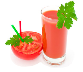 Tomato and juice.