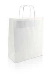 Sac shopping blanc en papier