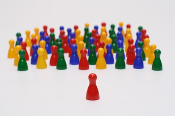 bunte spielfiguren