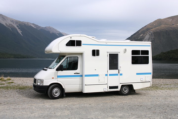 Camper van in New Zealand