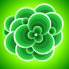 Abstract flower.Vector illustration.
