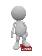 3d person on winner block