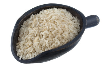 scoop of Jasmine white rice