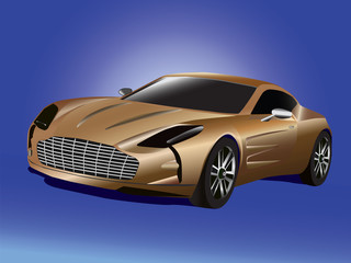 Detailed car vector illustration