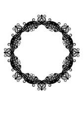 round silhouette frame