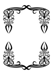 Abstract decorative frame